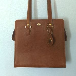 Vintage I Santi Italian Leather Shoulder Bag